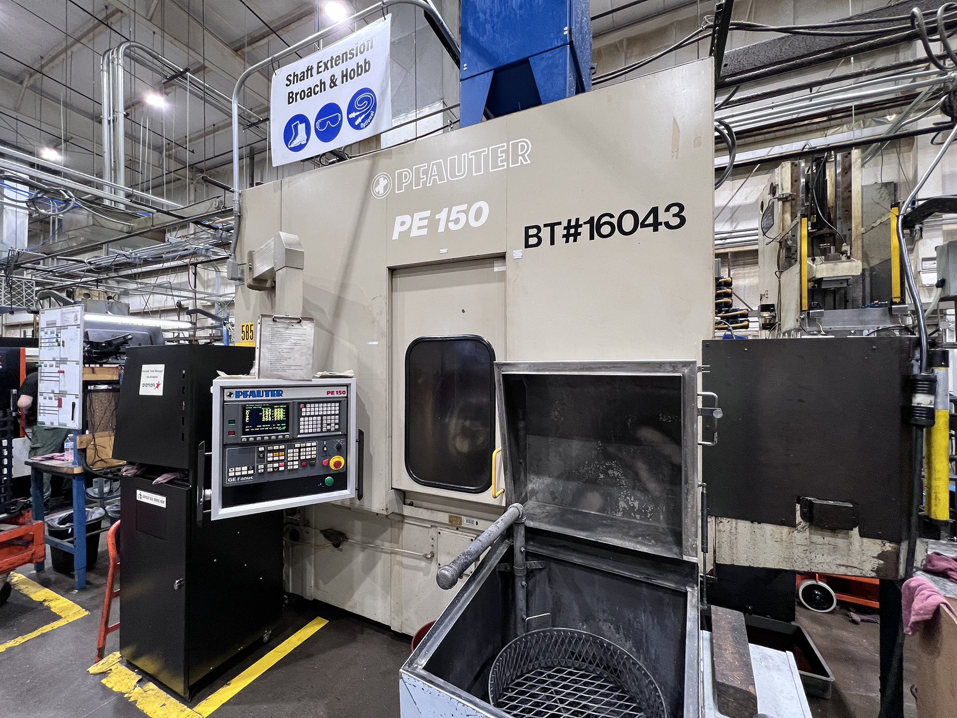 pfauter pe150 The Pfauter PE-150 is a high-precision CNC gear hobbing machine designed for cutting external gears, splines, and worm gears with exceptional accuracy.