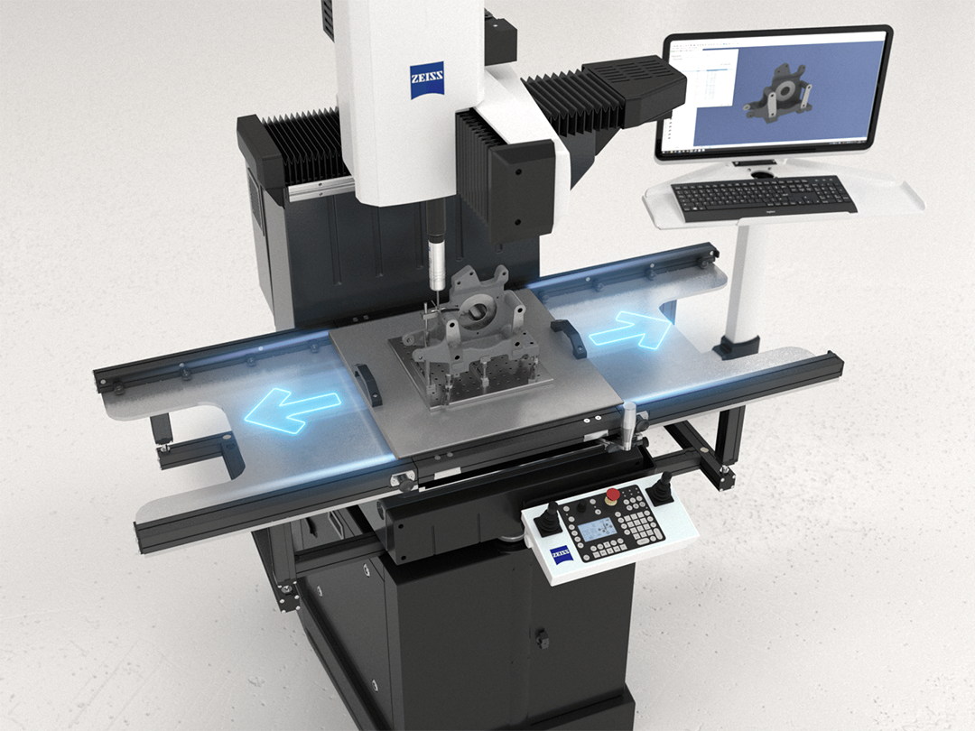 zeiss_duramax Equipped with the Zeiss VAST scanning head, the DuraMax goes beyond simple point-to-point measurements. The VAST system uses continuous contact scanning, capturing hundreds or thousands of data points along a surface in a single pass.